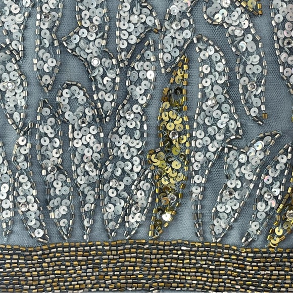 Mac Duggal 5532 Jewel Neckline Embellished Illusion Cap Sleeve Column Gown - Picture 9 of 13